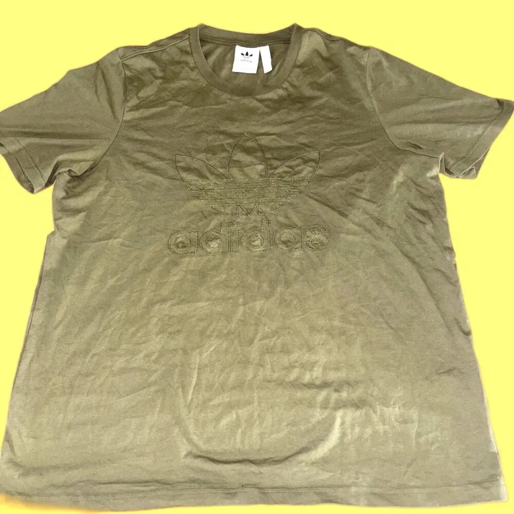 Adidas Men’s GRAPHICS TREFOIL SERIES TEE Green Large